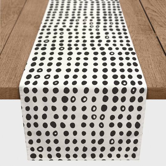 Drawn Dots Indoor/Outdoor Table Runner